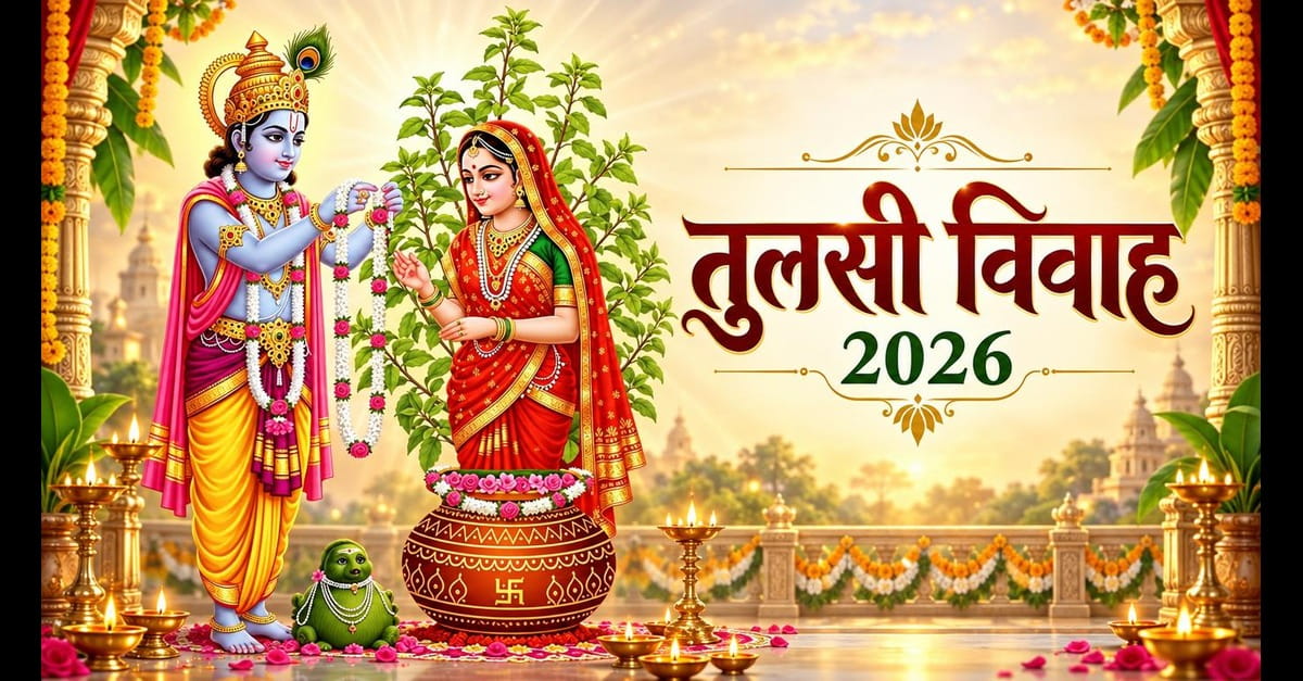 Tulsi Vivah 2026: जानें तिथि, शुभ मुहूर्त, पूजा विधि और पौराणिक कथा